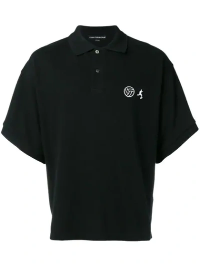 GOSHA RUBCHINSKIY GOSHA RUBCHINSKIY FOOTBALL POLO SHIRT - BLACK 