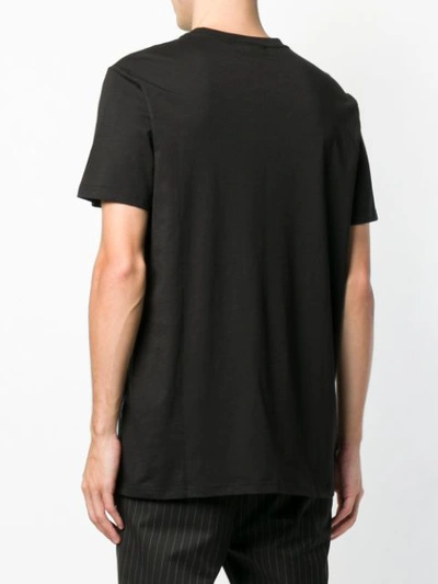 Shop Les Benjamins Baril Printed T-shirt - Black