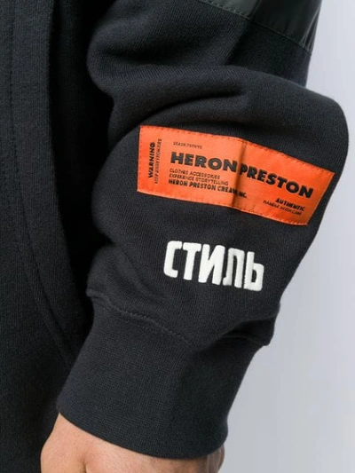 Shop Heron Preston Logo Sweatshirt In Blue