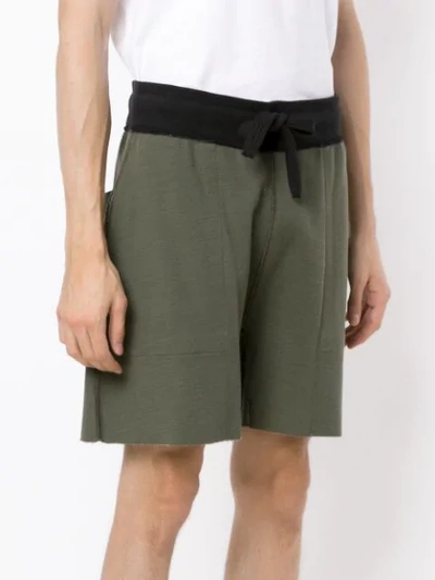 Shop Osklen Double Face Shorts - Green