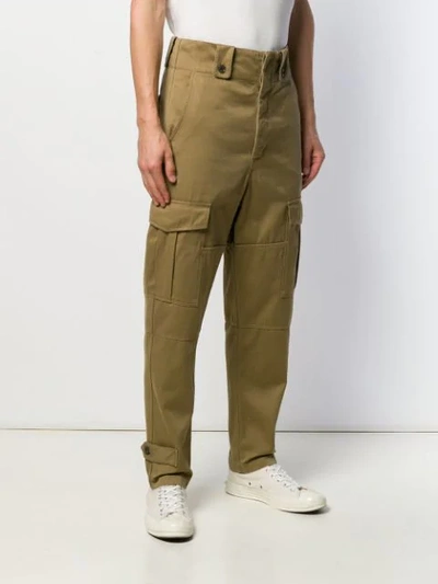 Shop Isabel Marant Neil Cargo Trousers In Neutrals