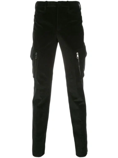 Shop Neil Barrett Corduroy Skinny Trousers In Black