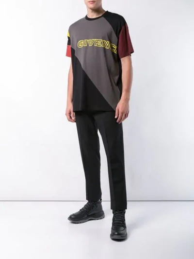 Shop Givenchy Sporty Printed Oversized T In Black