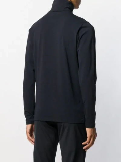Shop Jil Sander Regular Fit Turtleneck Sweater In Blue