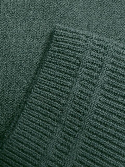 Shop Stone Island Knitted Cardigan In Green