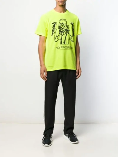 Shop United Standard Daniel T-shirt In Yellow