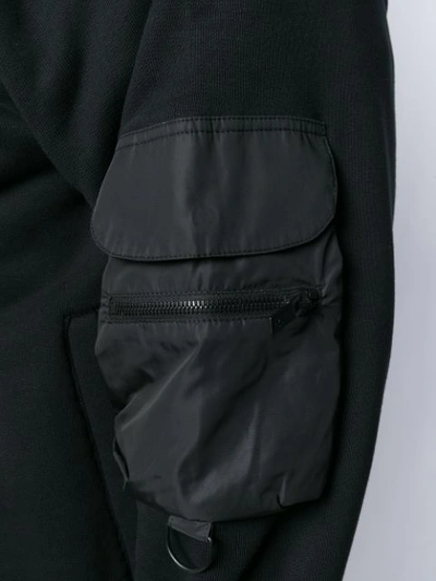 Shop Represent Dual-fabric Hooded Jacket In Black