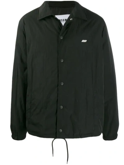 MSGM OVERSHIRT PATCH JACKET - 黑色