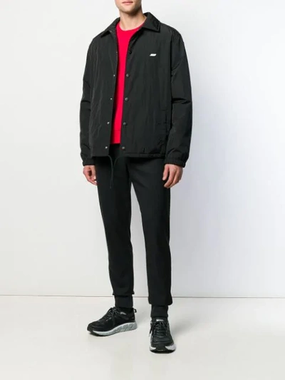 MSGM OVERSHIRT PATCH JACKET - 黑色