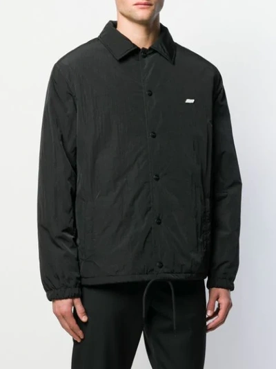 MSGM OVERSHIRT PATCH JACKET - 黑色