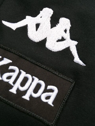 Shop Kappa Embroidered Logo Track Trousers In 901 Black  White