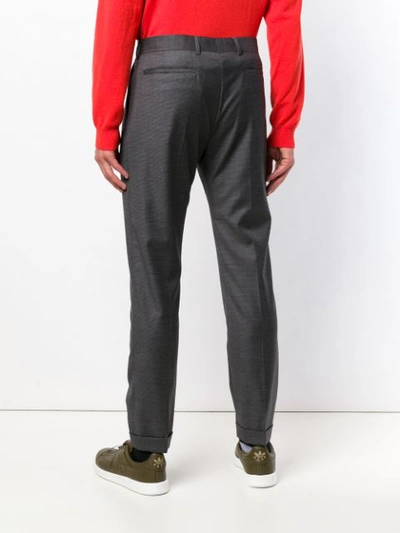 Shop Paul Smith Straight Leg Trousers In Grey