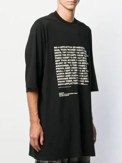 Shop Rick Owens Drkshdw Jumbo Oversized T-shirt In Black