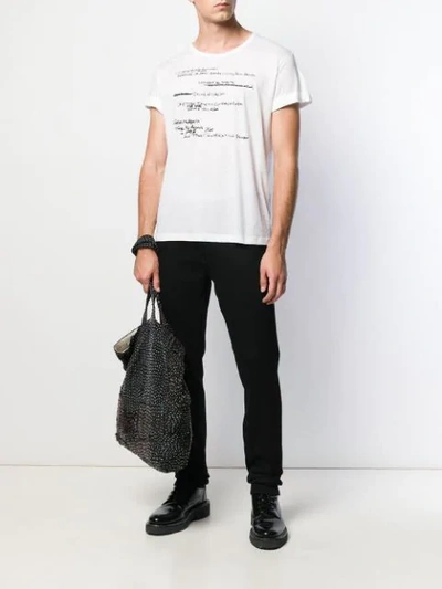Ann Demeulemeester Printed T-shirt In White