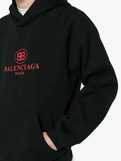 Balenciaga black mode logo hoodie best sale