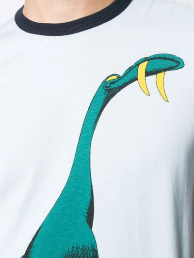 Shop Marni Bruno Bozzetto Dinosaur T-shirt In Blue