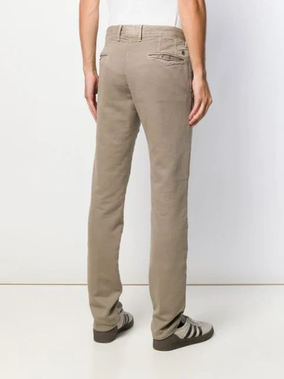 Shop Incotex Regular Straight-leg Trousers In Neutrals