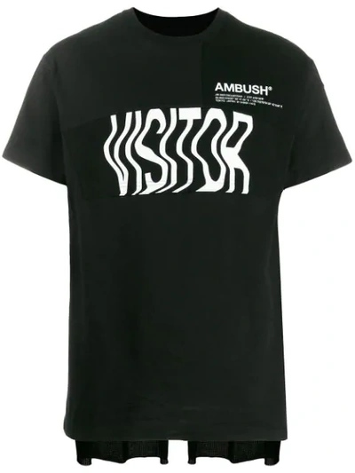 AMBUSH CAPE T-SHIRT - 黑色