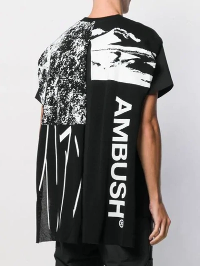 AMBUSH CAPE T-SHIRT - 黑色