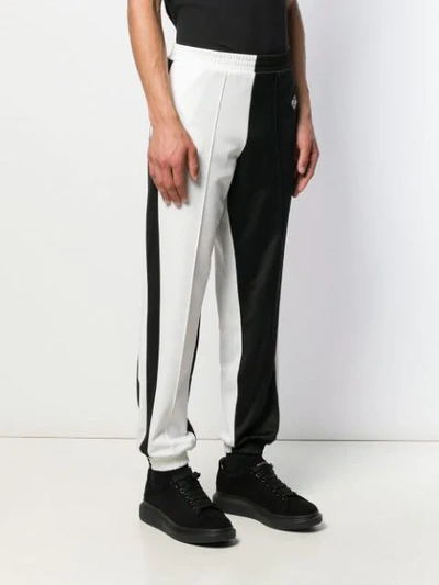 Shop Burberry Monochrome Track Pants In Black