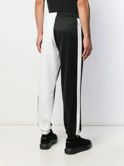 Shop Burberry Monochrome Track Pants In Black