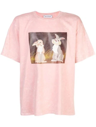 Shop Rochambeau Thumper Graphic Print T In Pink
