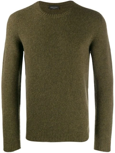 Shop Roberto Collina Round Neck Sweater In Green
