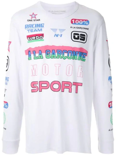 CAMISETA MANGA LONGA MOTOR SPORT À LA GARÇONNE + HERING