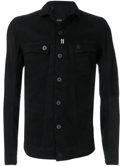 Shop 11 By Boris Bidjan Saberi Buttoned Up Jacket In Black