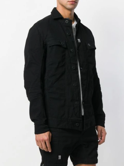 Shop 11 By Boris Bidjan Saberi Buttoned Up Jacket In Black