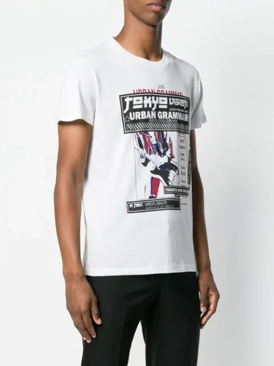 Shop Valentino Urban Grammar Print T In White