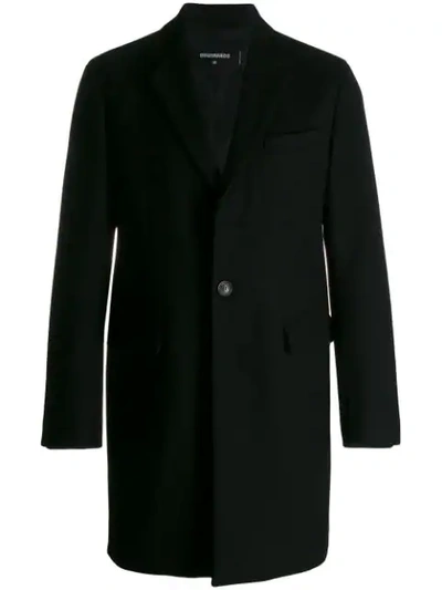 Shop Dsquared2 Single-breasted Coat In Black