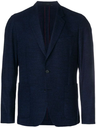 Shop Paul Smith Jersey Blazer In Blue