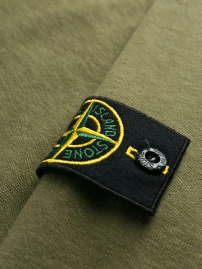 Shop Stone Island Compass Badge Jumper In Green