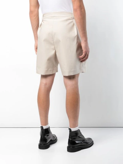 Shop Hed Mayner Wide Leg Shorts In Brown