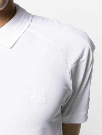 Shop Hugo Boss Chest Logo Polo Shirt In White