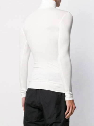 Shop Ambush Fitted Turtleneck Top In White