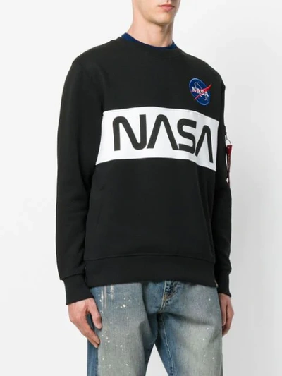 Shop Alpha Industries Sweatshirt Mit Print In Black