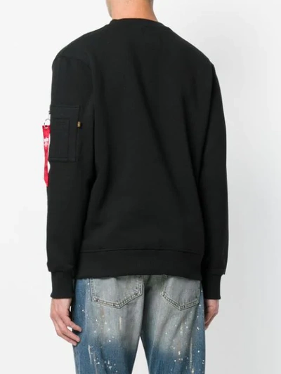 Shop Alpha Industries Sweatshirt Mit Print In Black