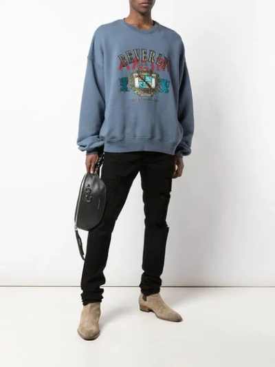 Amiri Distressed Slim Fit Jeans In Black