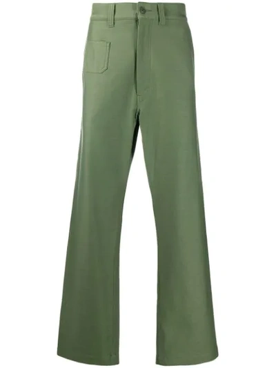 JUNYA WATANABE MAN WIDE-LEG TROUSERS - 绿色