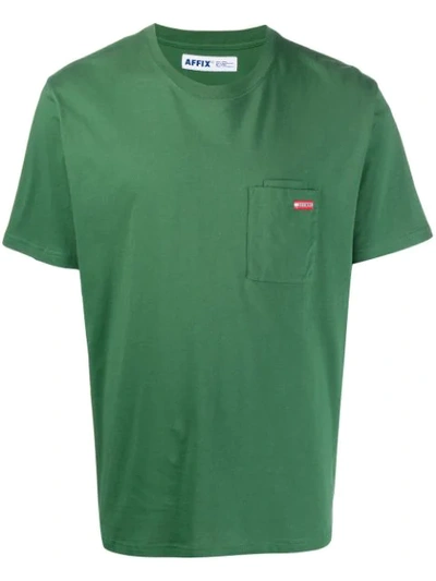 Shop Affix Rear Print T-shirt In Green