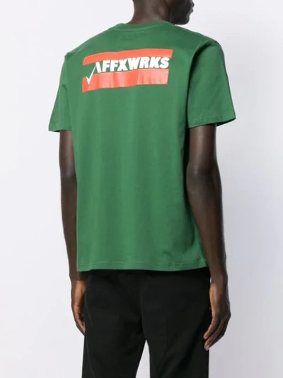 Shop Affix Rear Print T-shirt In Green