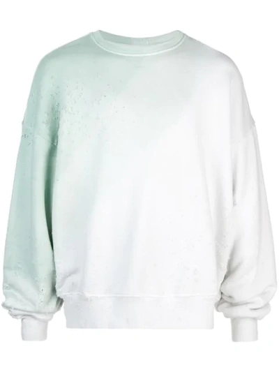Shop Amiri Marshmellow Sweatshirt In Green