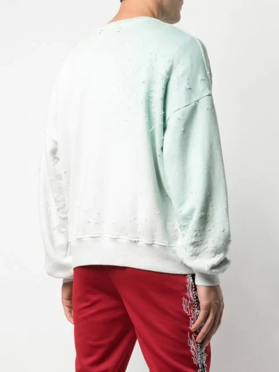 Shop Amiri Marshmellow Sweatshirt In Green