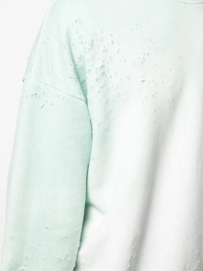 Shop Amiri Marshmellow Sweatshirt In Green