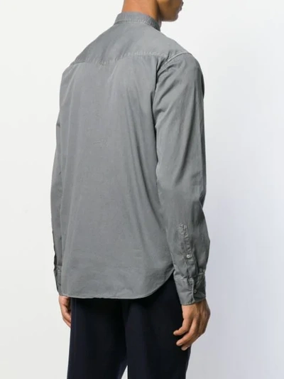 Shop Officine Generale Long Sleeve Shirt In Grey