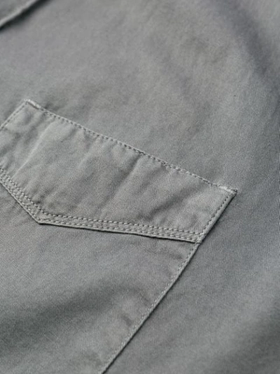 Shop Officine Generale Long Sleeve Shirt In Grey