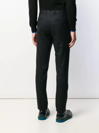 Shop Pt01 Plain Tailored Trousers In Black
