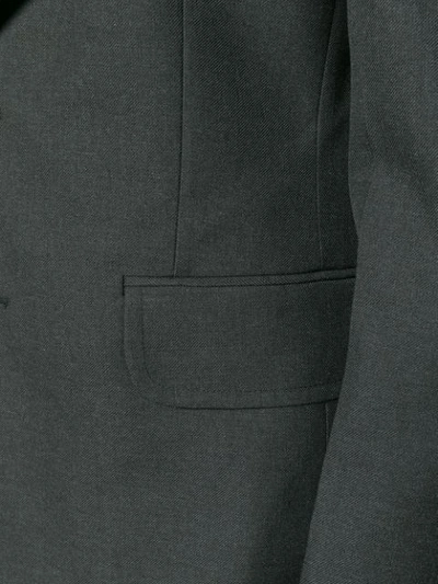 Shop Maison Margiela Wide Lapel Blazer - Grey